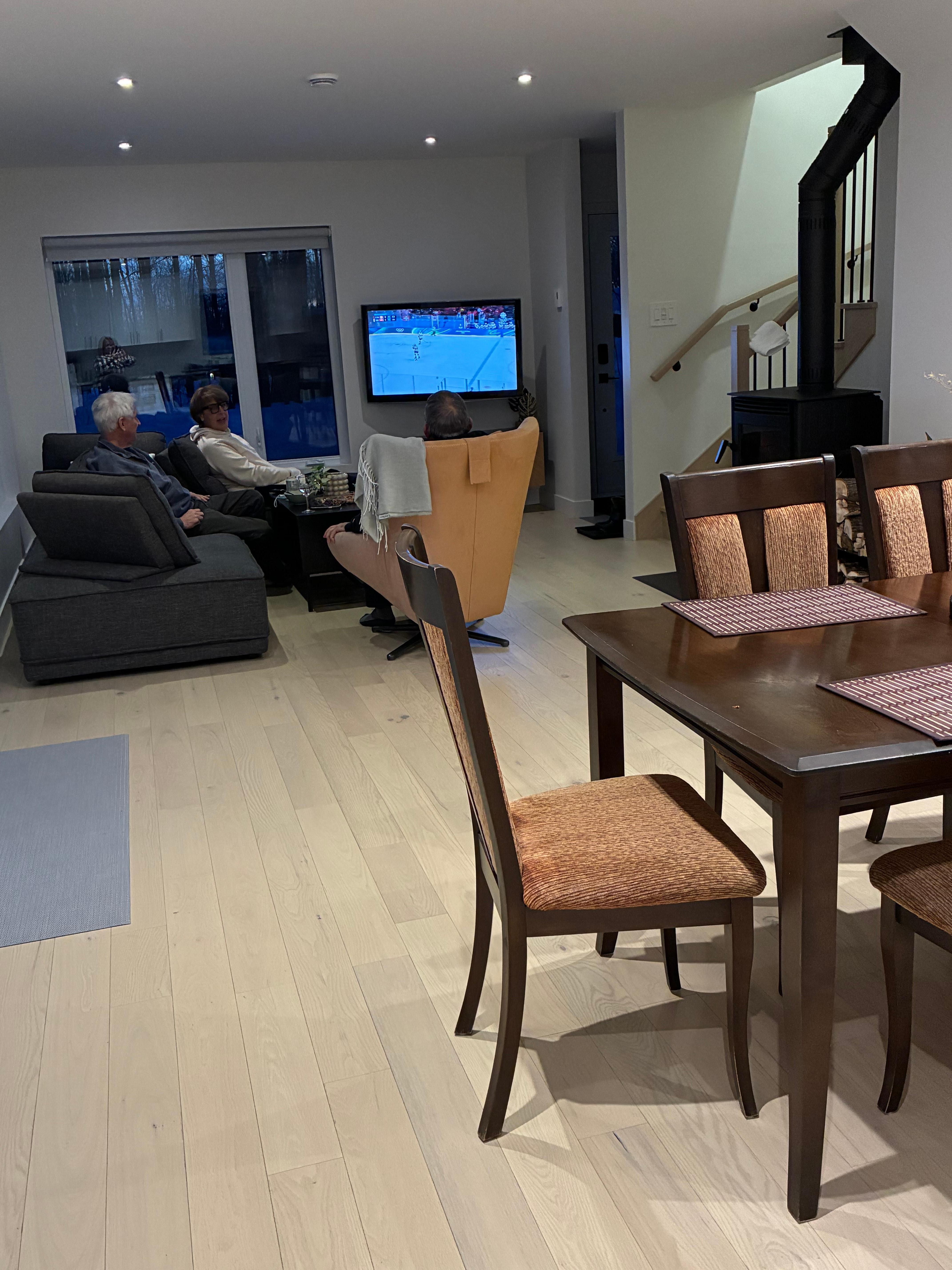 Beautiful spot for watching Canada win gold