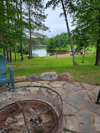 View from firepit to the bay.