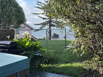 View from living quarters and back patio.