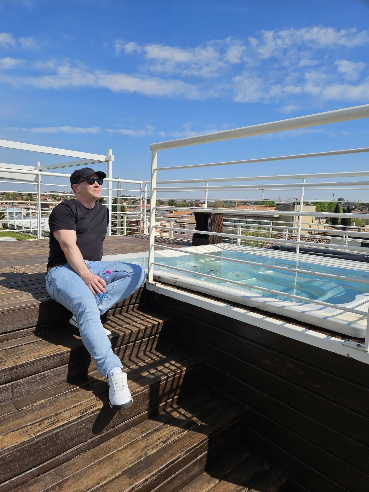 Kattoterassin poreamme oli täydellinen kokemus