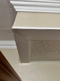 Water leaked from the ceiling.