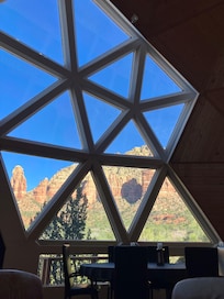 Great place to drink coffee and watch the sun light up the rocks