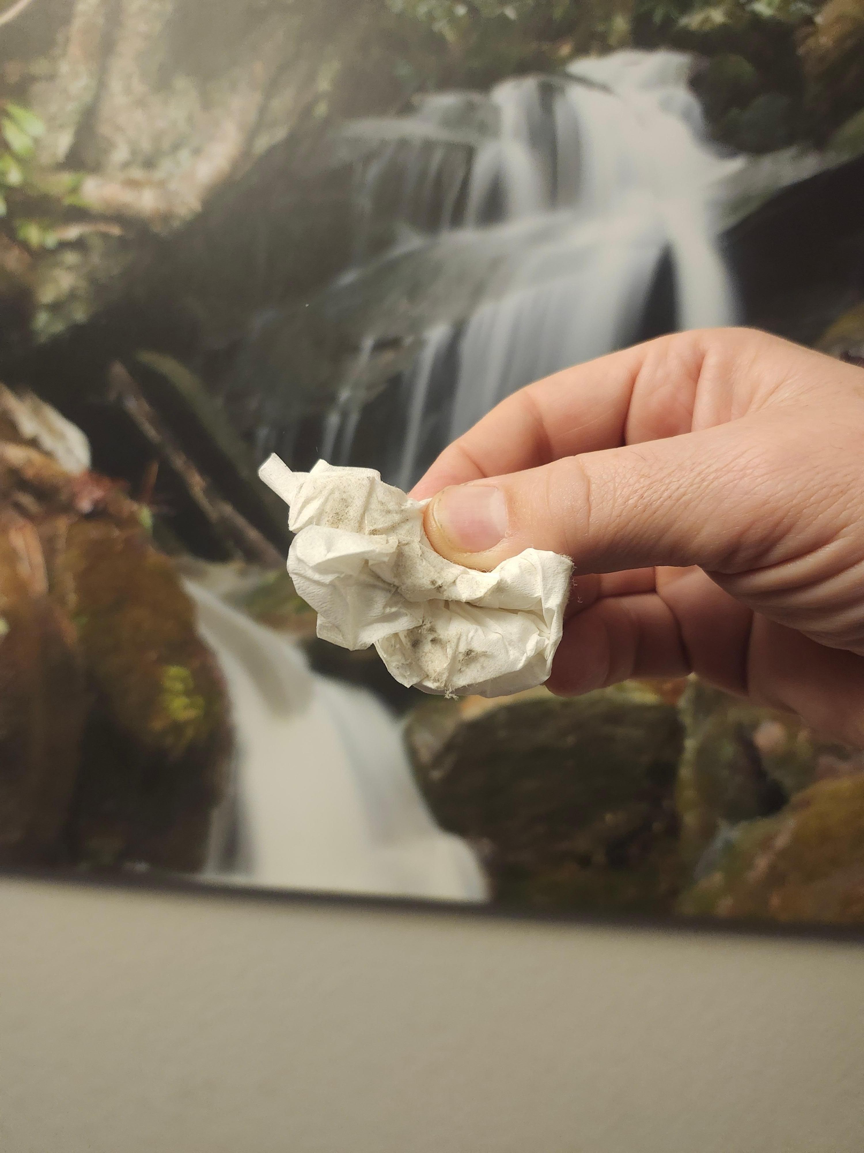 The top of the kitchen cabinets. 