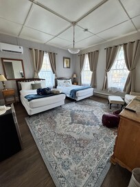Our three bed suite overlooking Brandon. So cute and very clean and comfortable.