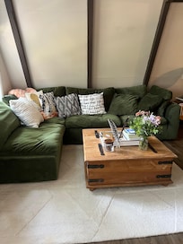 Living room facing the couch
