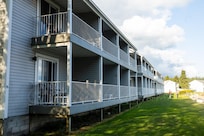View of the balconies.