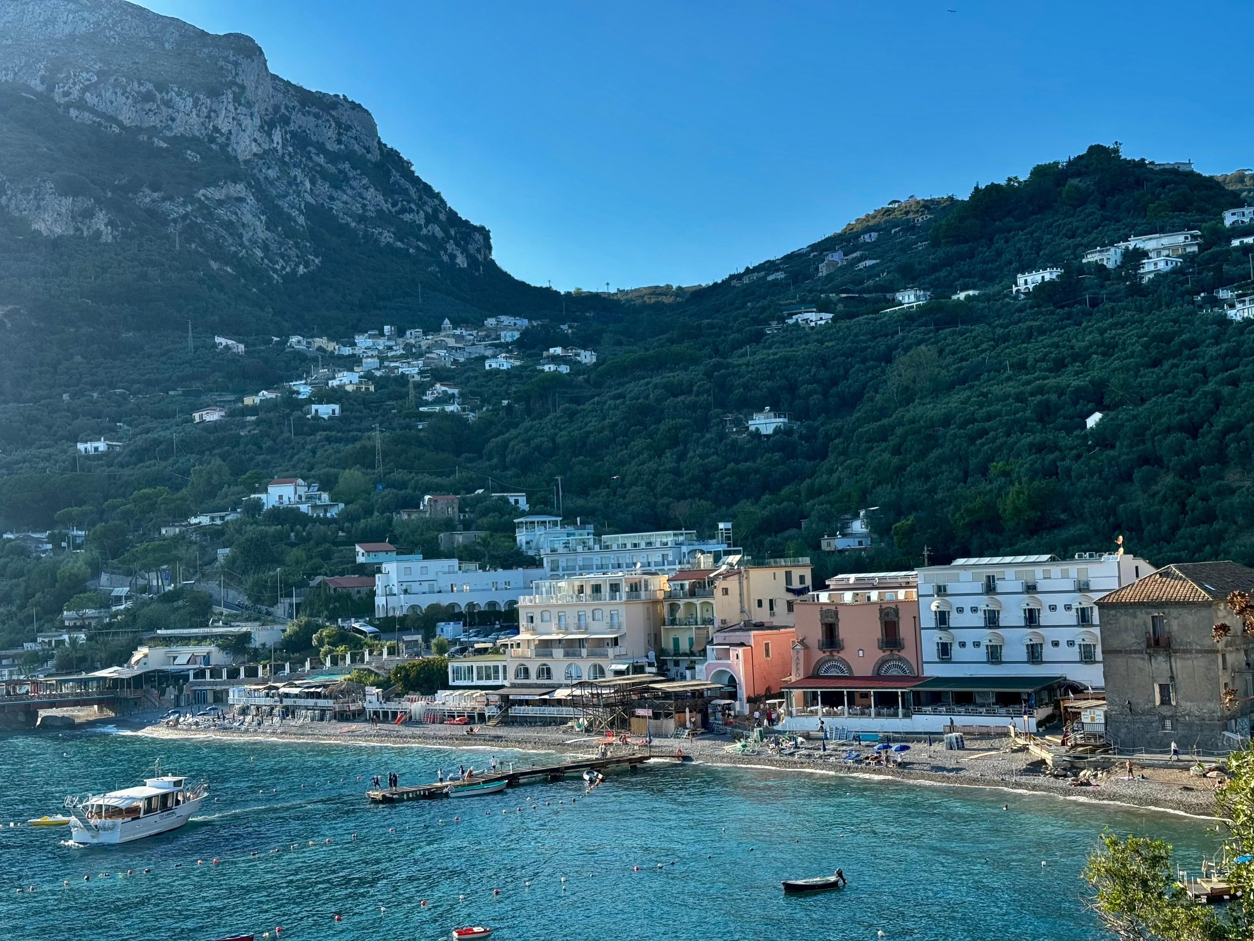View looking in at the bay from a nearby hike. 