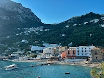 View looking in at the bay from a nearby hike.