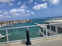 From the roof were there are hot tubs and a workout room