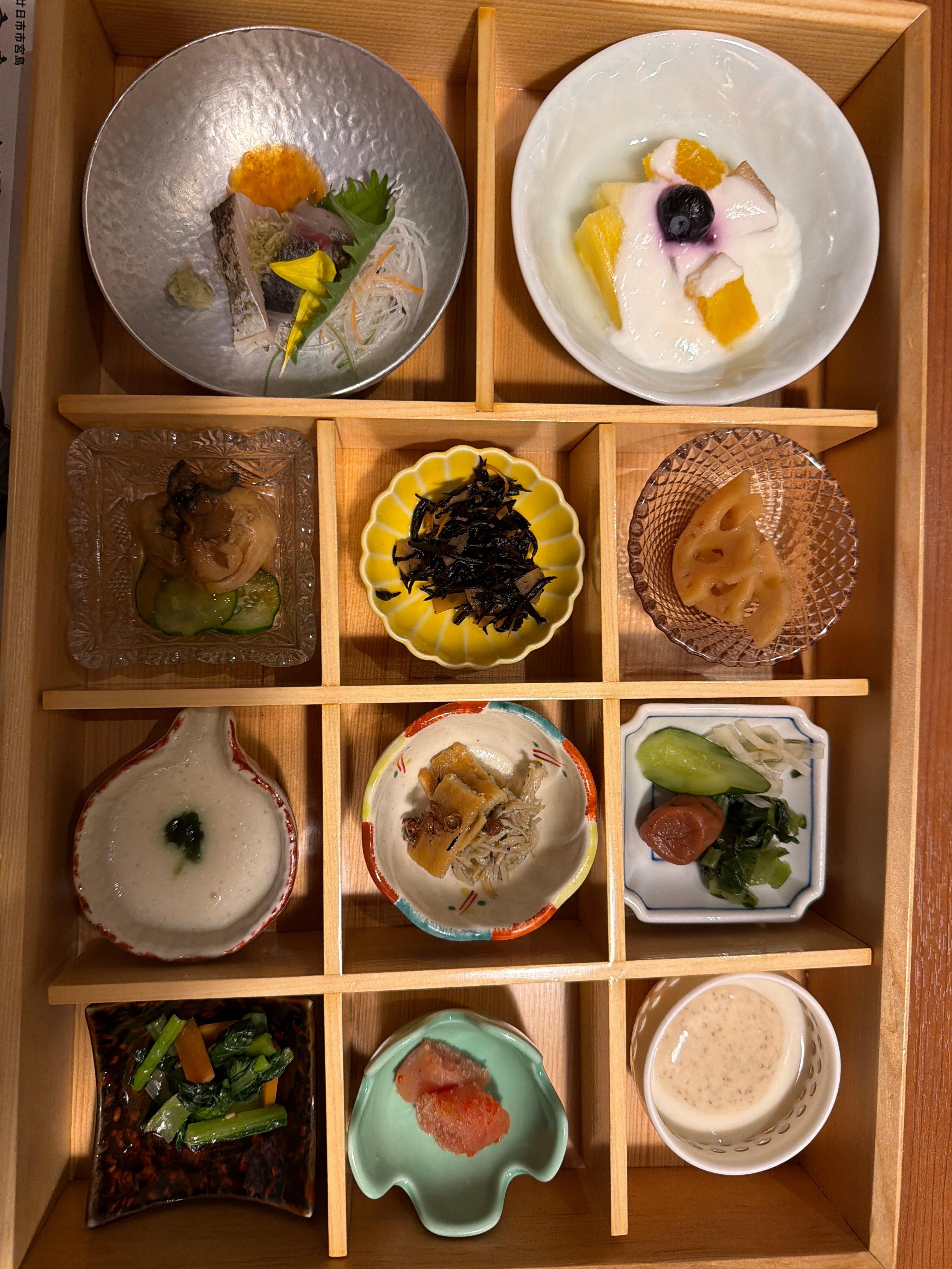 Typical Japanese breakfast included with room, dinner also provided.