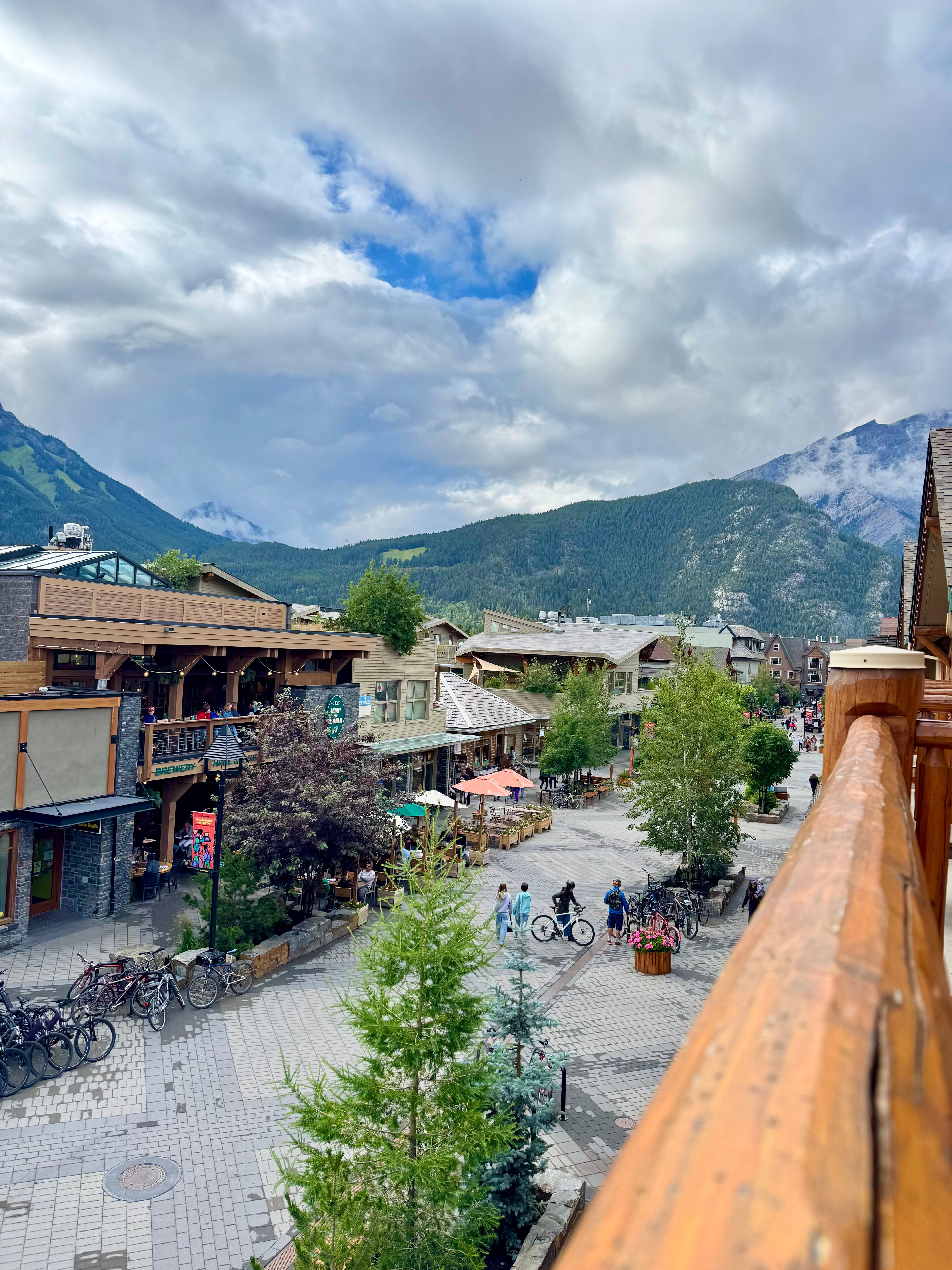 View from the balcony of one of their rooms.