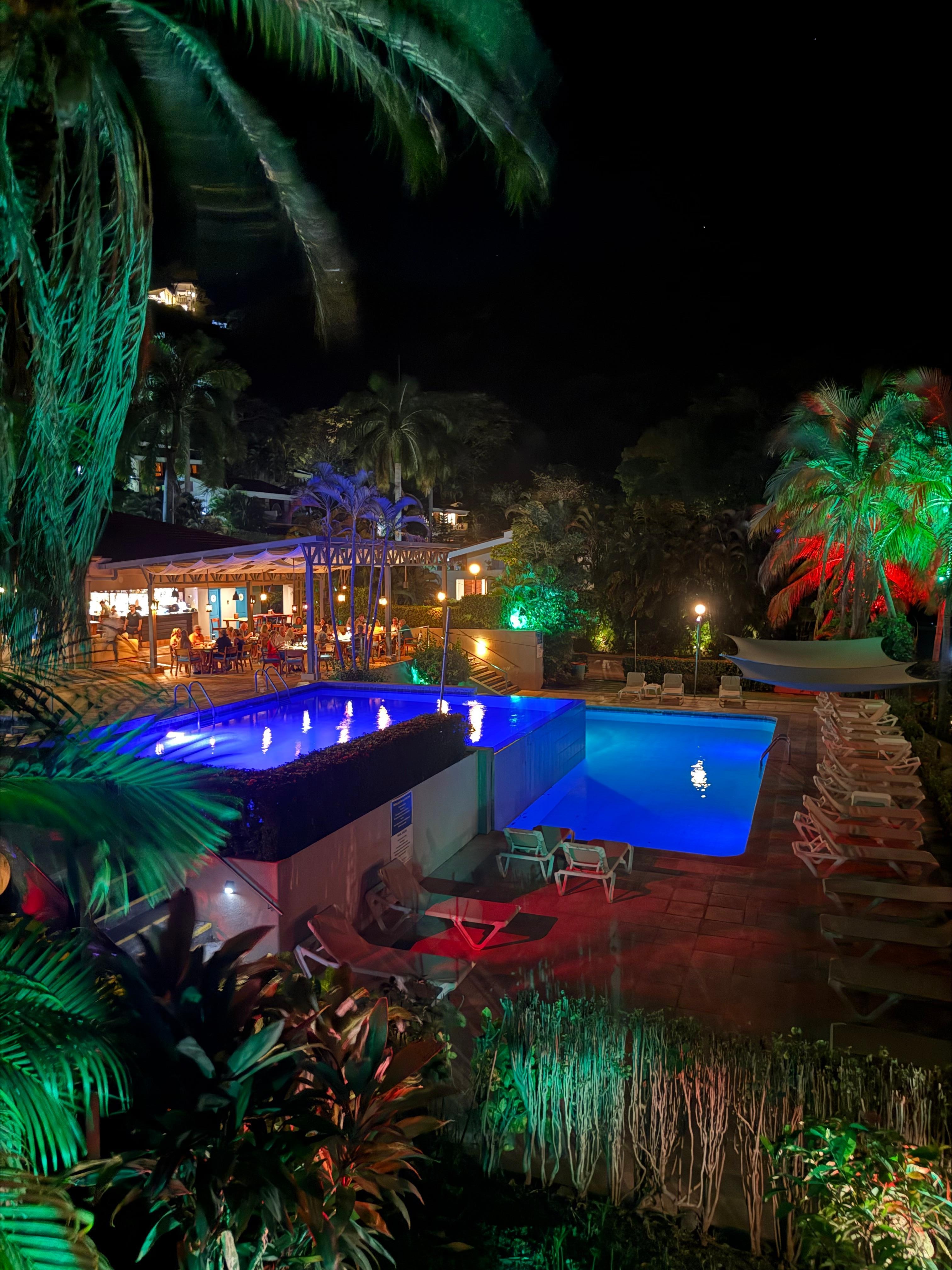 Resort pool next door to villa