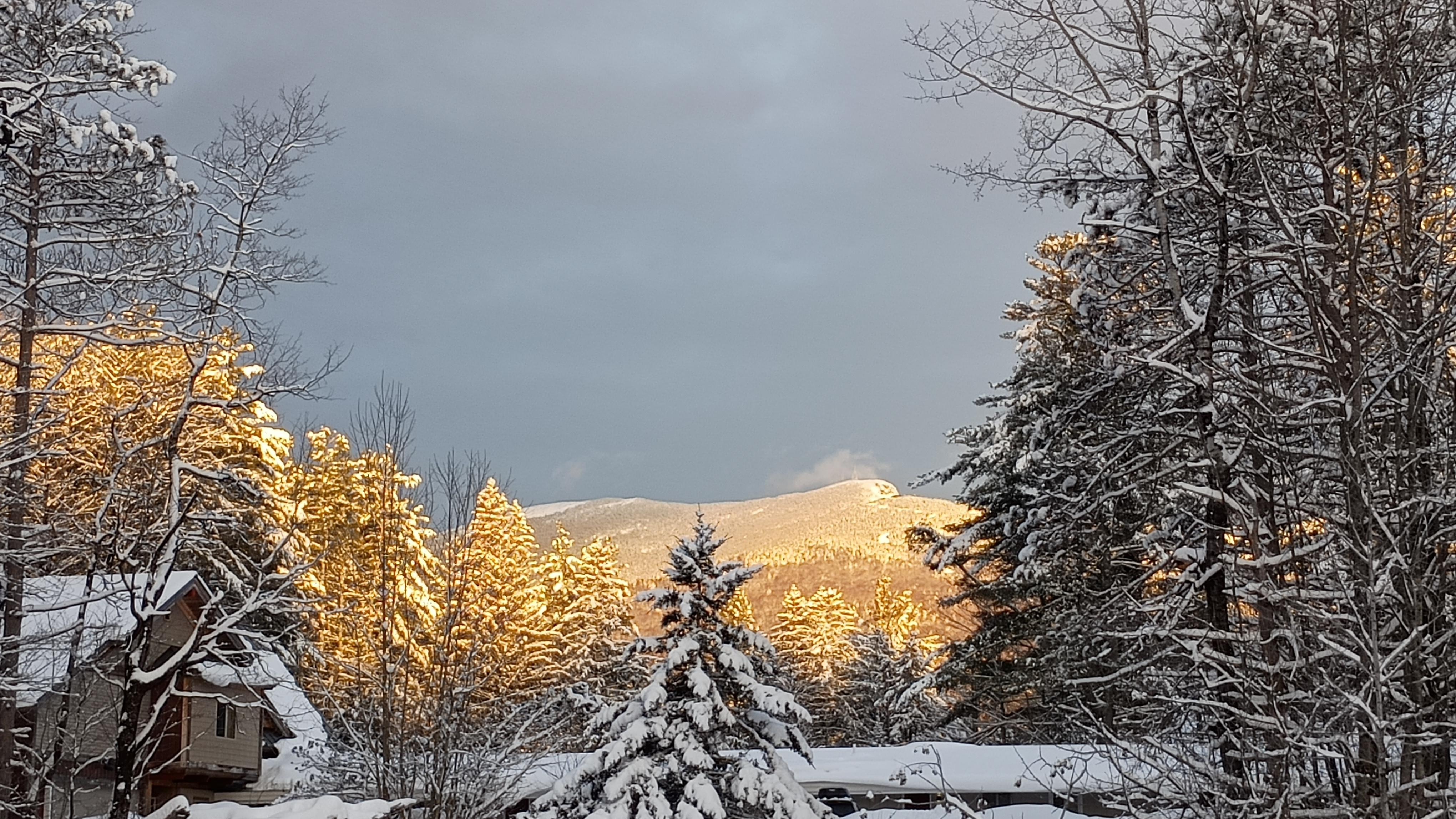 Morning view from parking lot 