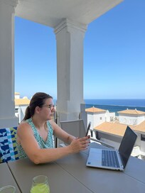 Balcony for work is pretty good