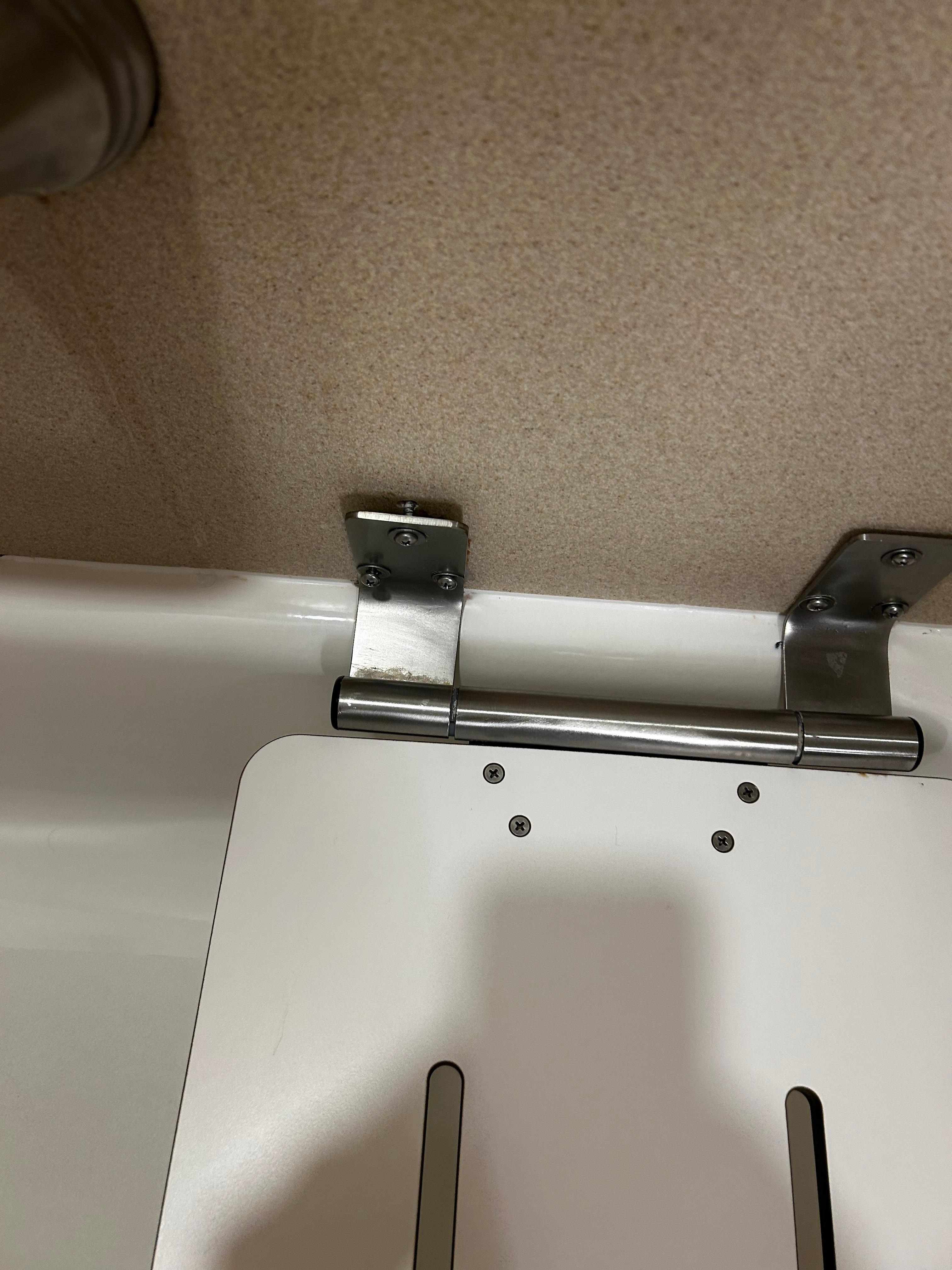 Screws coming out of the wall in the shower 