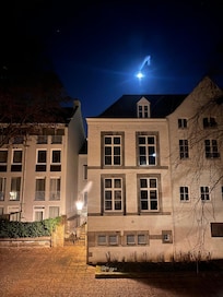 Uitzicht vanaf ons balkon.