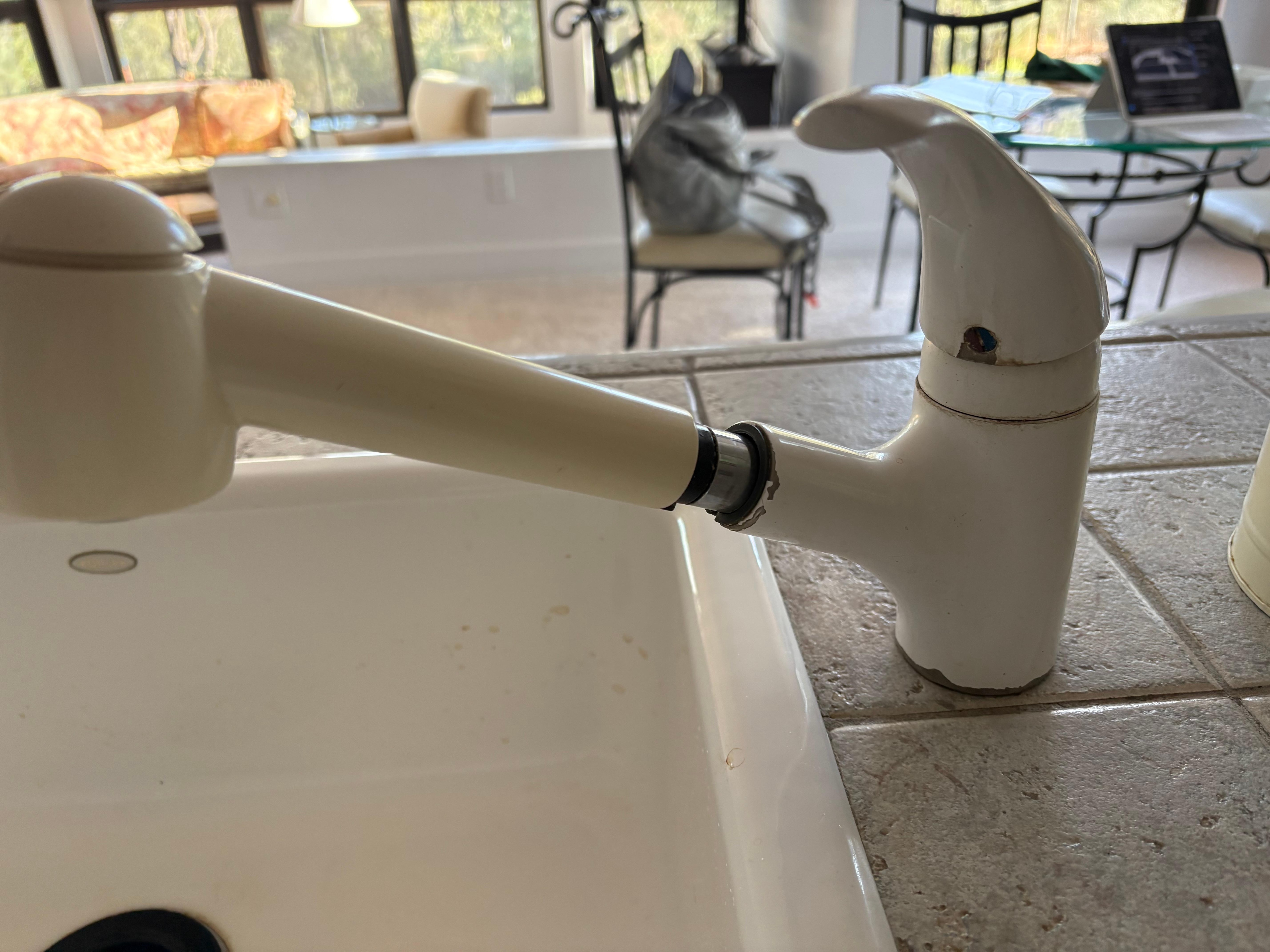 Kitchen faucet also nearly broken