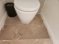 Paint on floor and walls