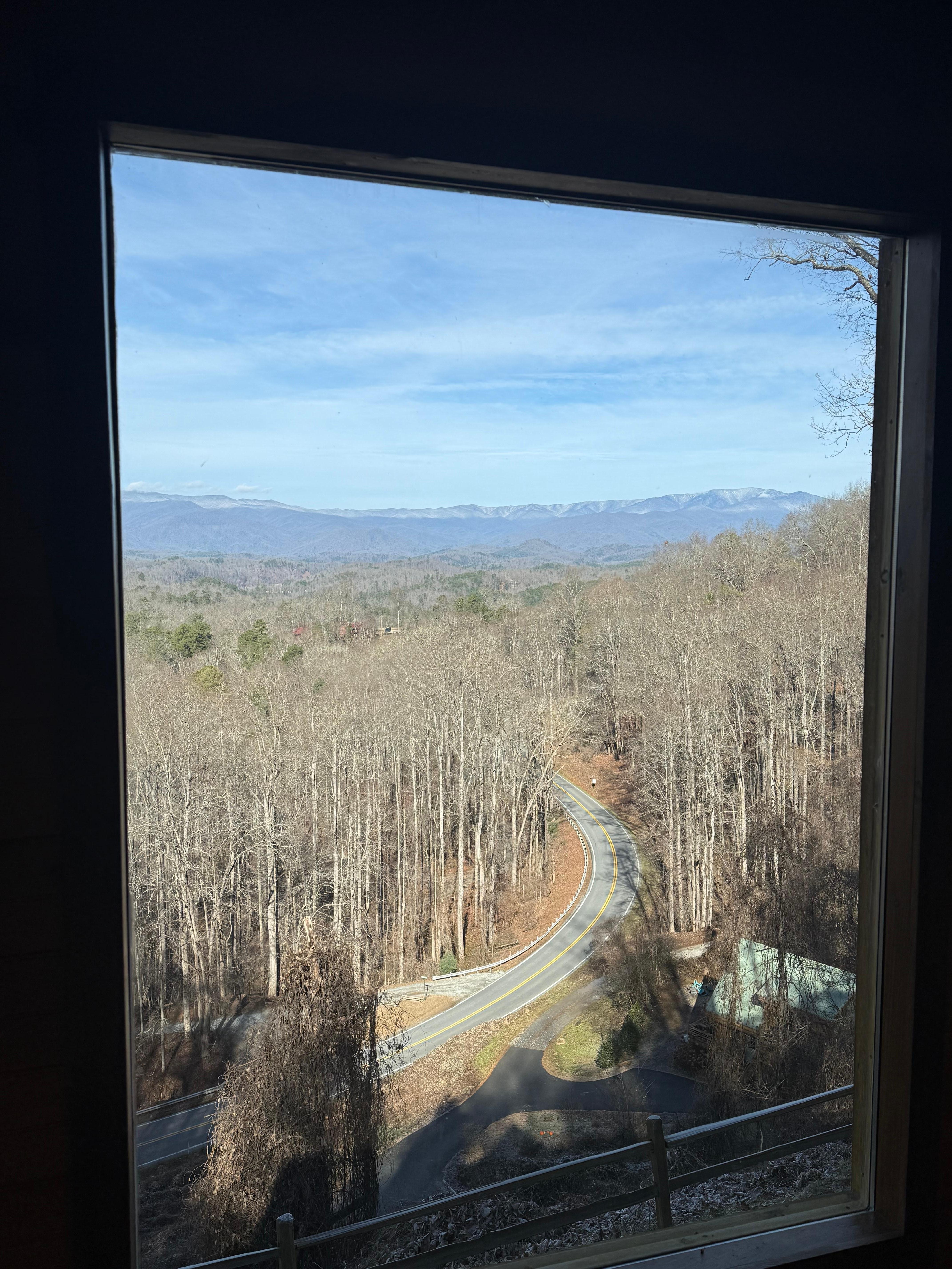 View from upstairs window