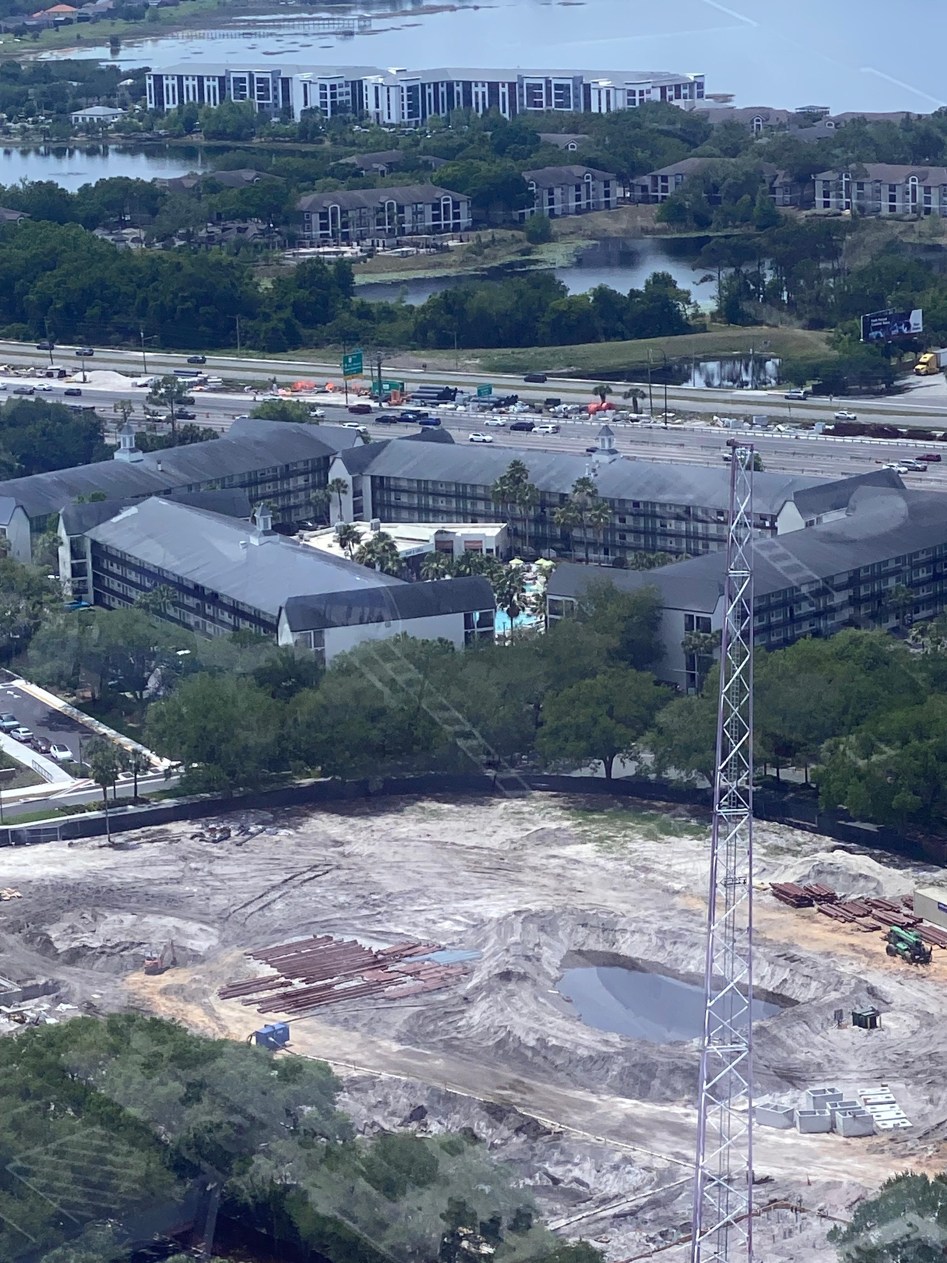 View of the hotel from the Orlando Eye