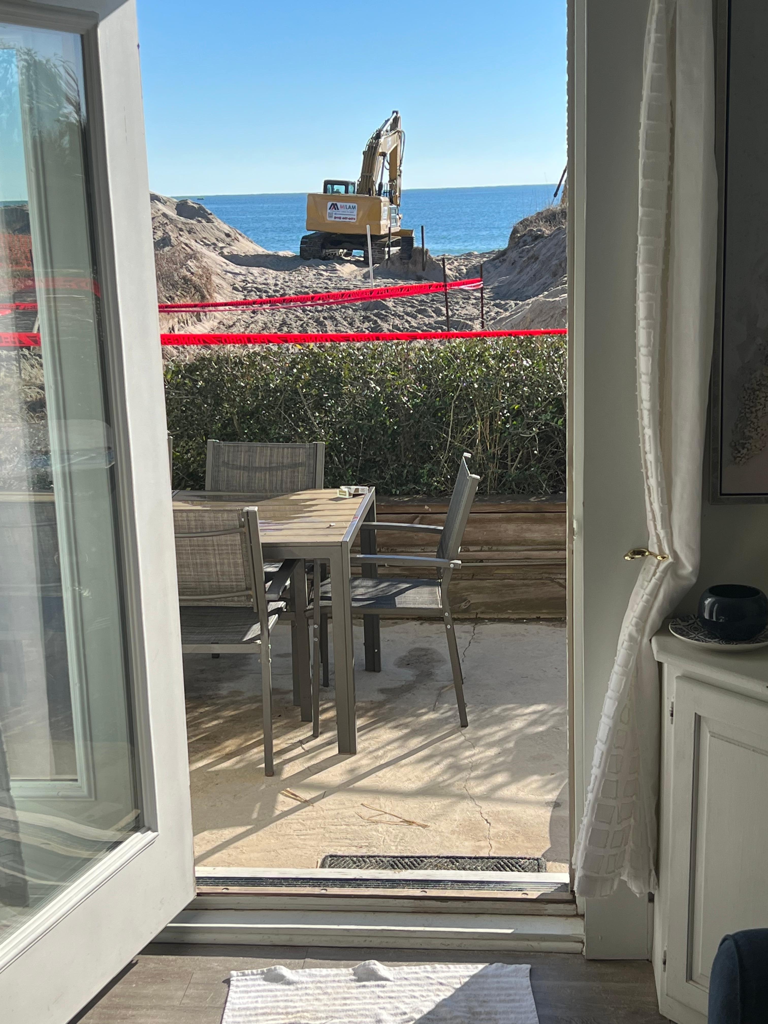 Here’s my beachfront access