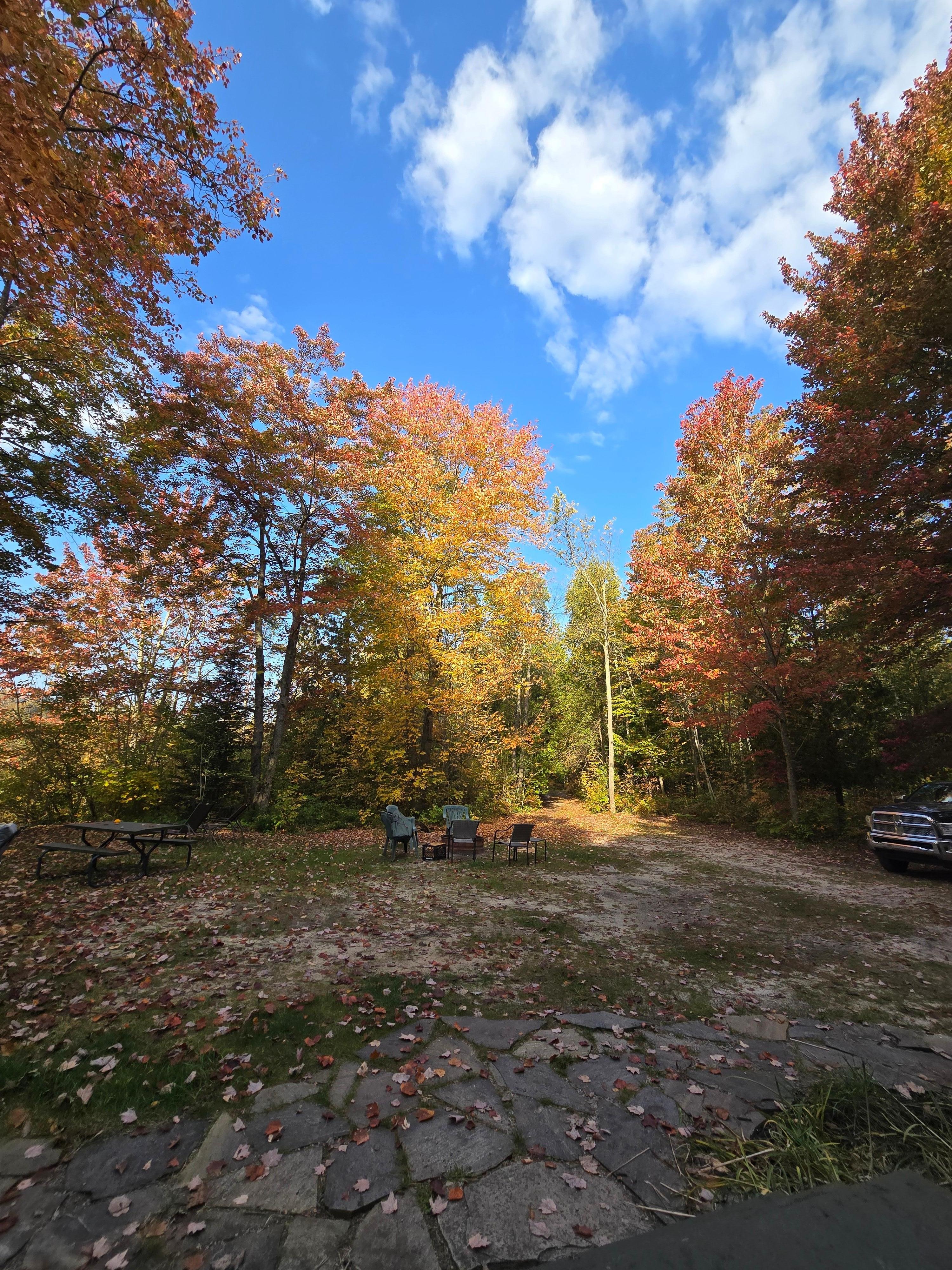 The sun coming up in camp. Fall is so beautiful