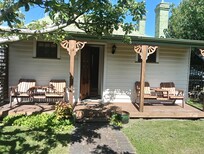 Great back porch to soak up the sun