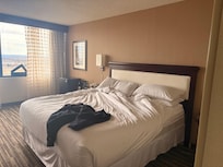 The king size bed .