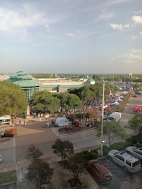 The view of the concert venue.