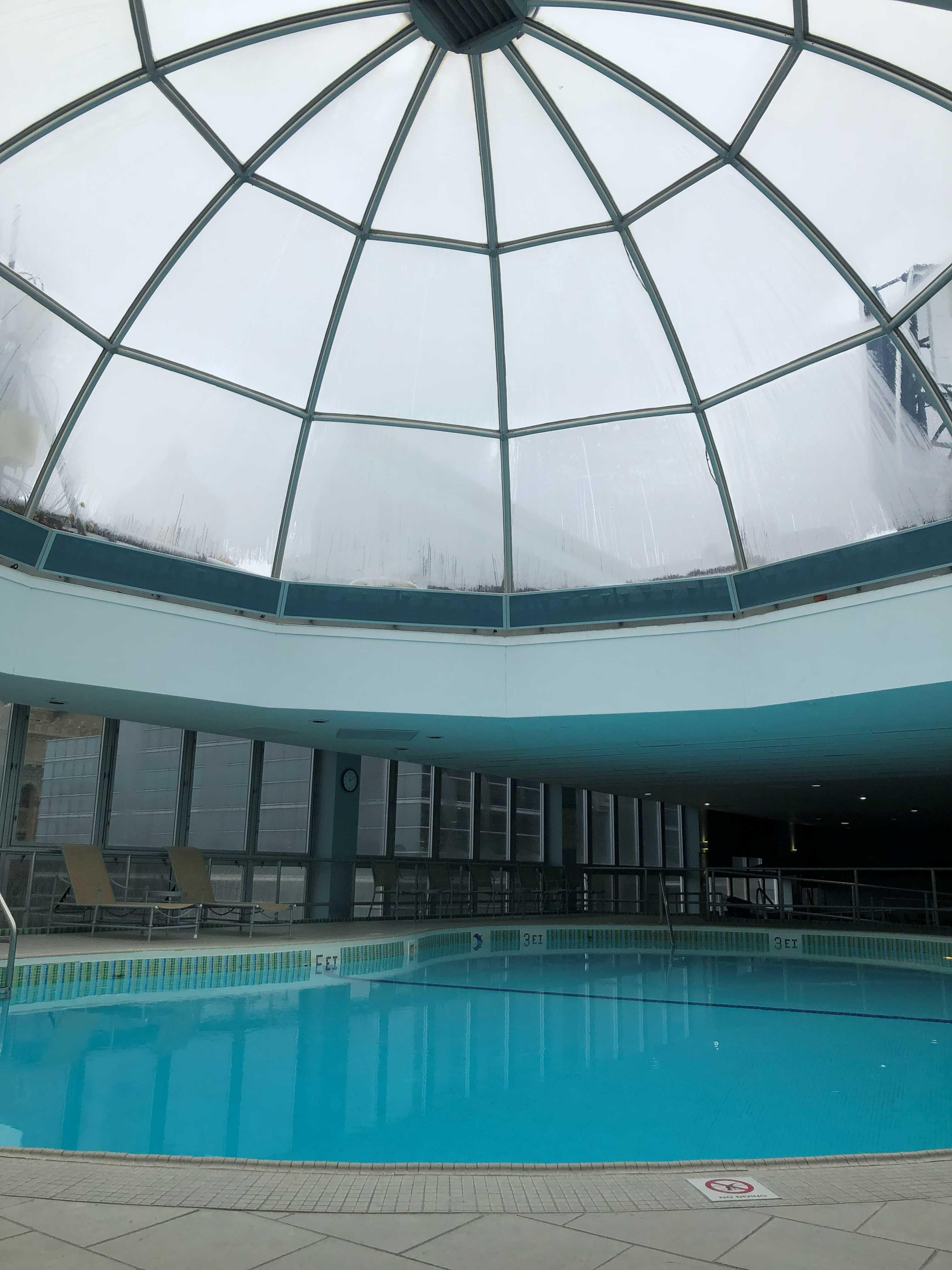 Skylight over the pool