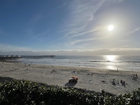 I took this picture from the sidewalk as we were walking towards the beach.