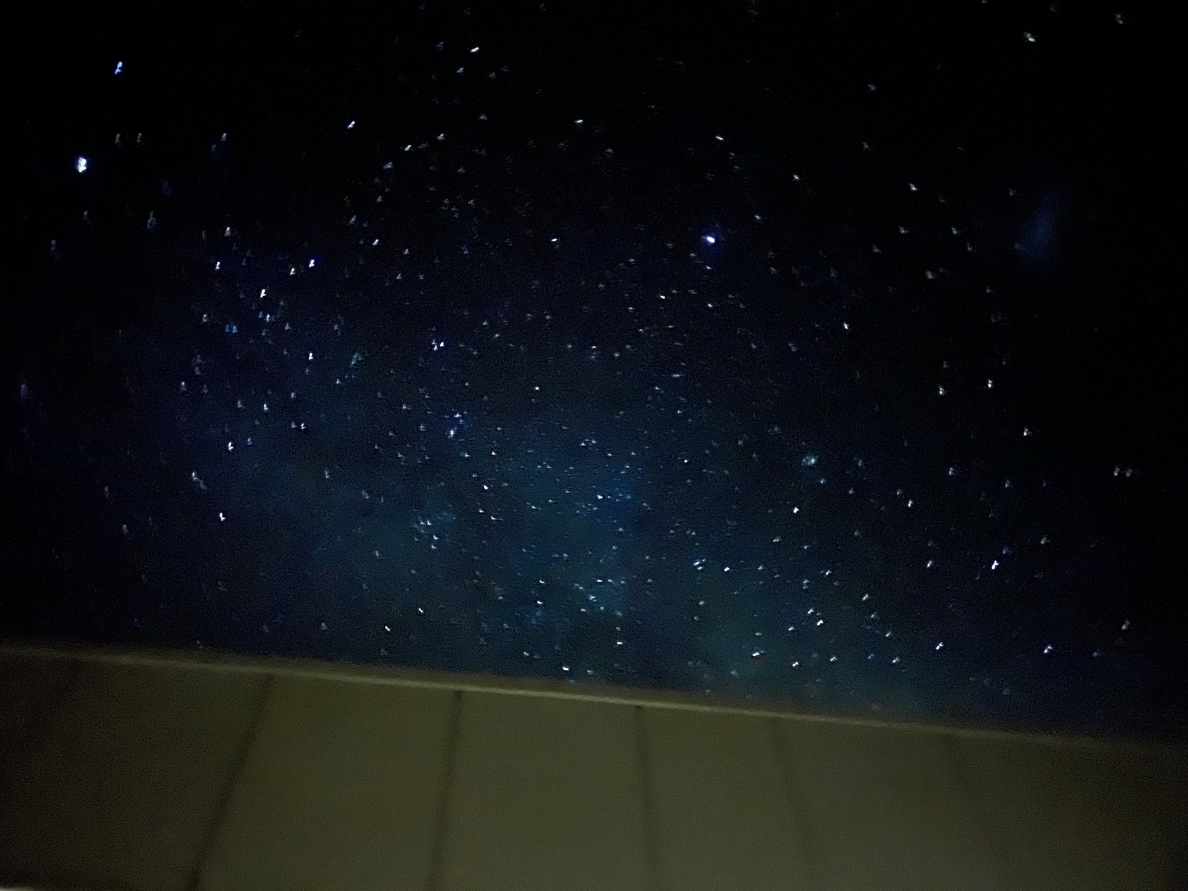 Clear night skies can see the stars 