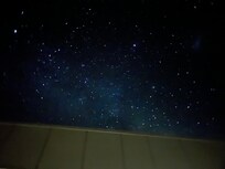 Clear night skies can see the stars