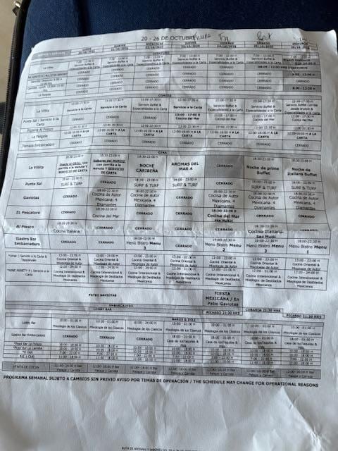 Restaurant schedule-Request for it to make reservations