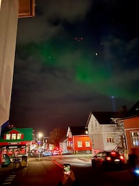 Northern lights viewable in the city