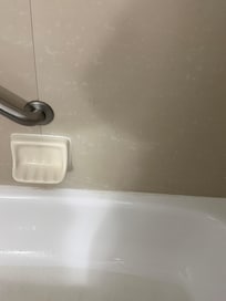 Hair all in the shower.