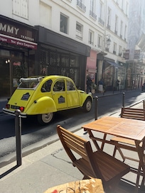 At the boulangerie next door.