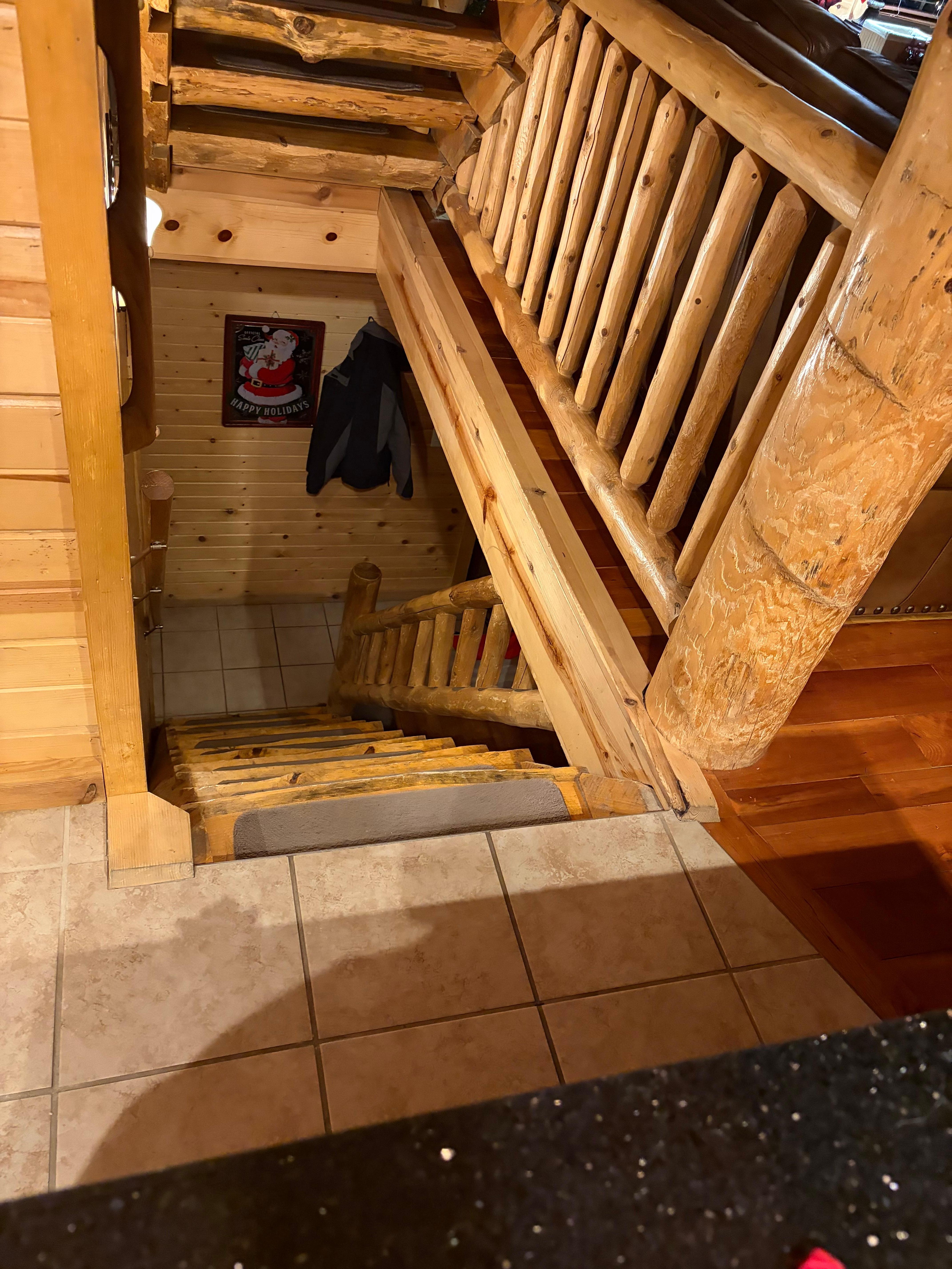 Stairs from second floor to first floor 