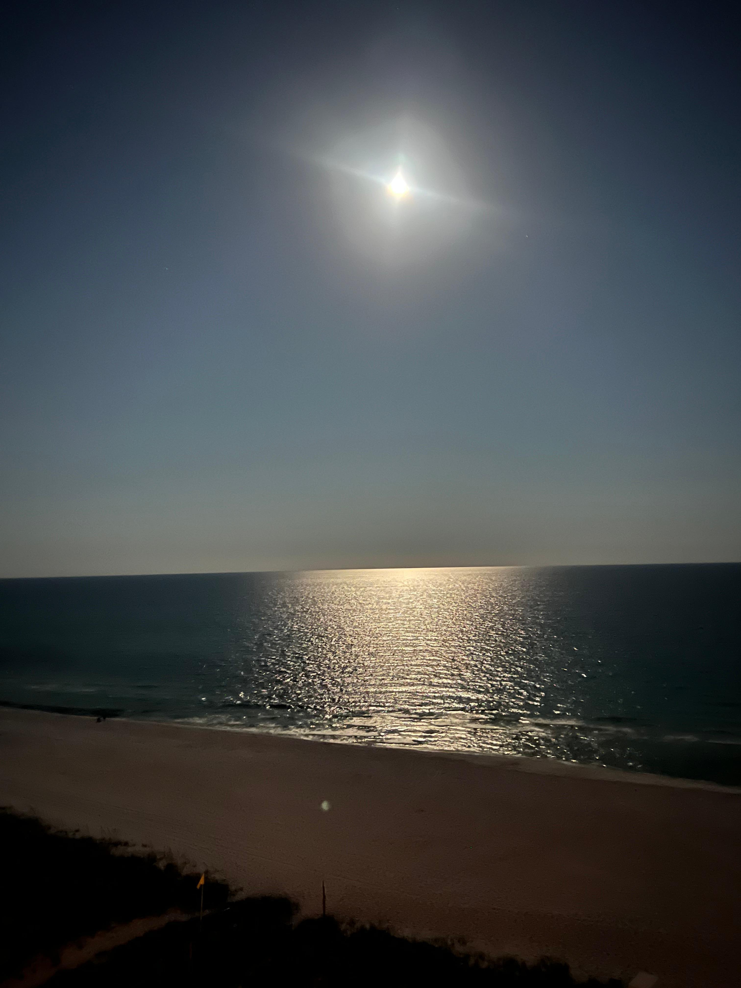 The moon 🌕 was amazing while we were there. This was taken from the balcony! 