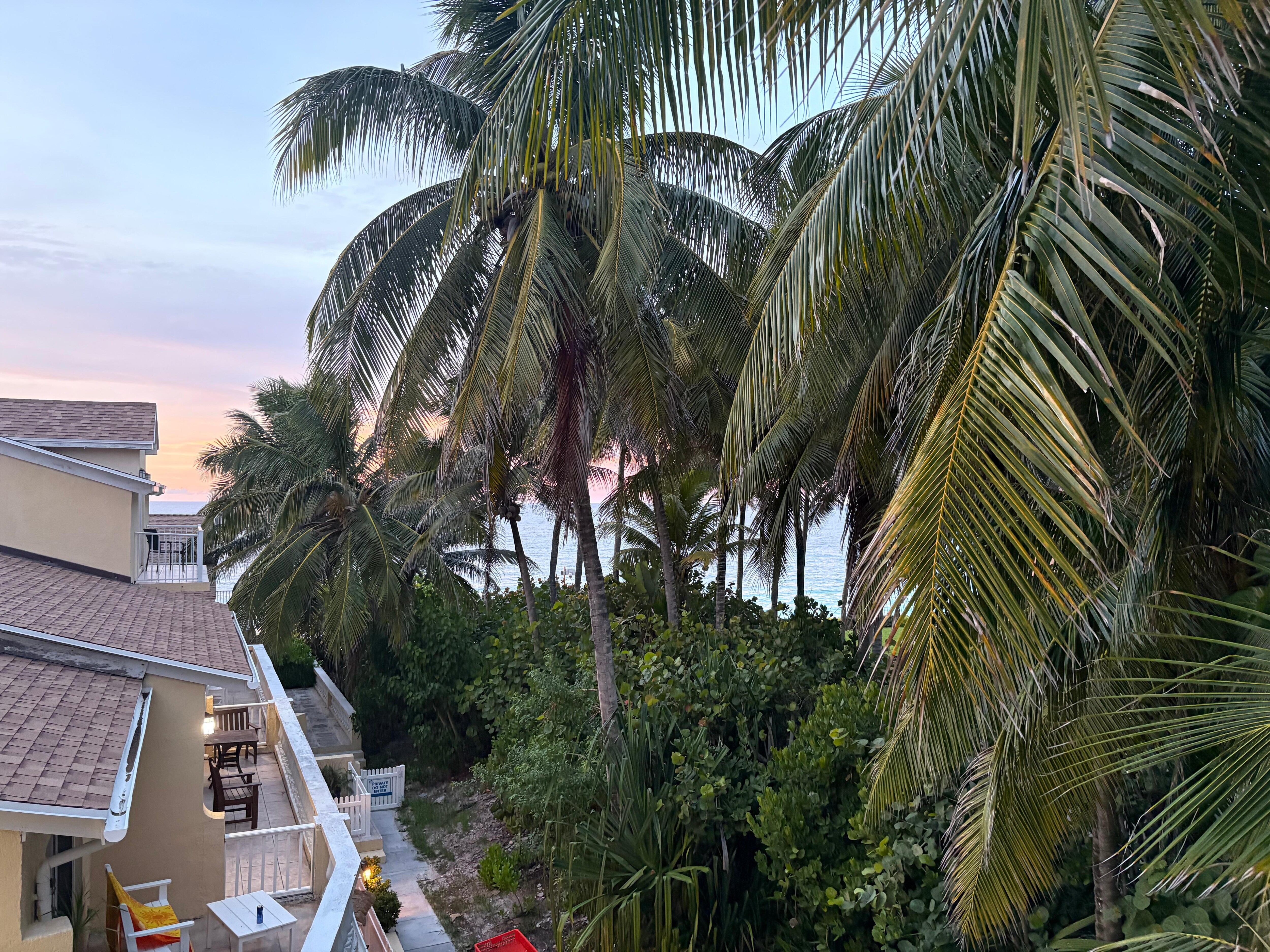 View from our balcony
