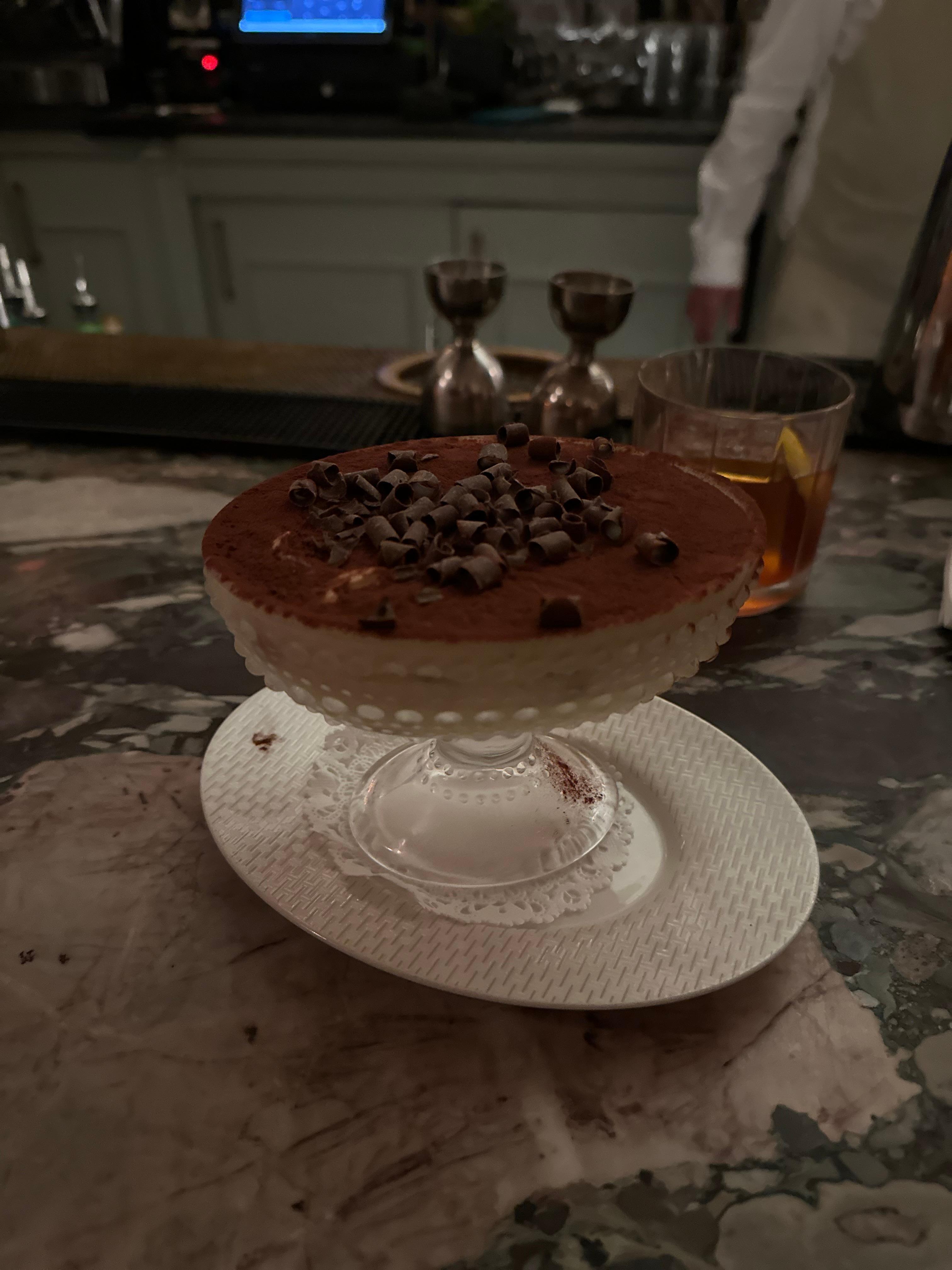 Tiramisu at the bar