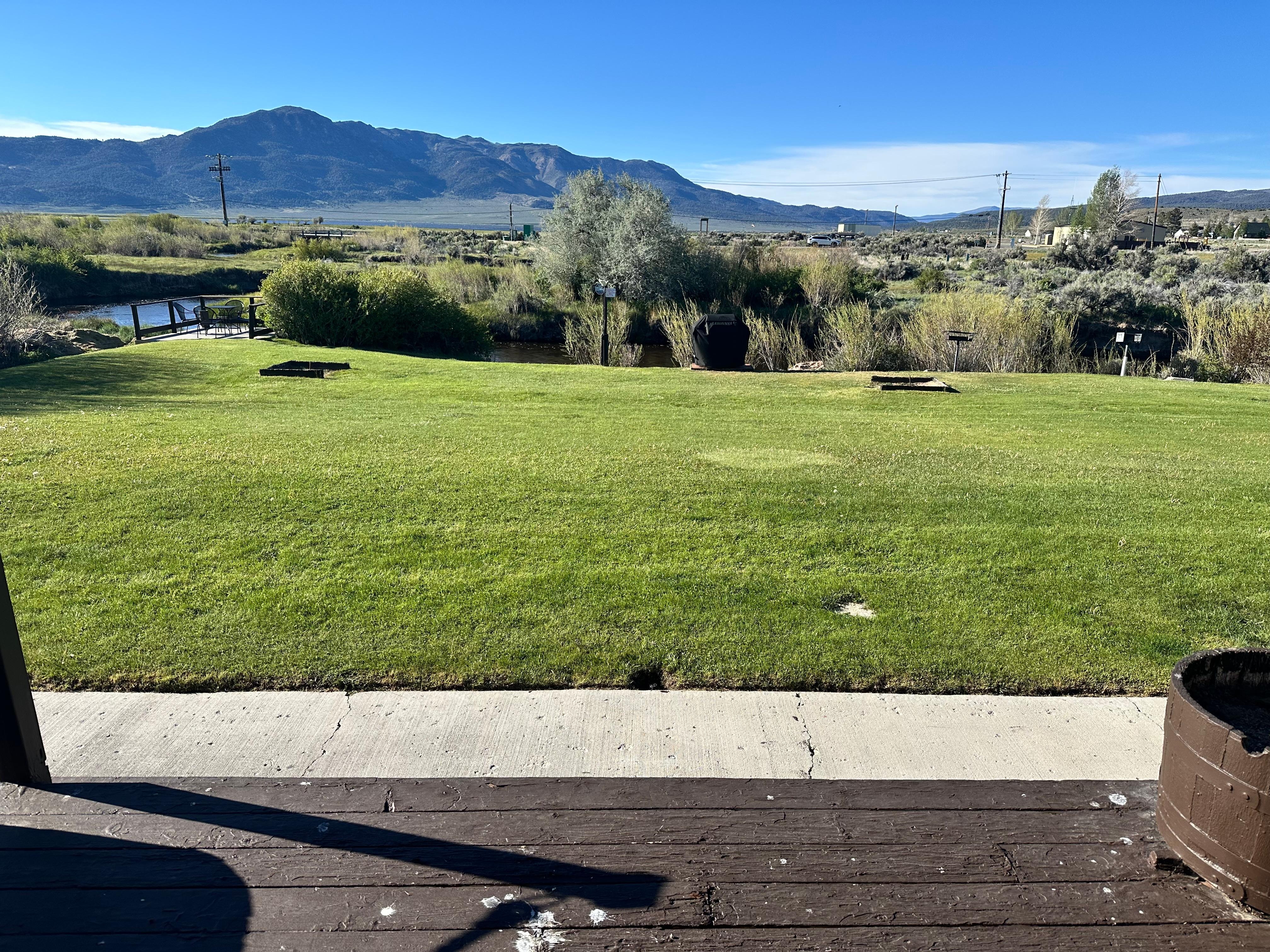 View from our sliding glass door