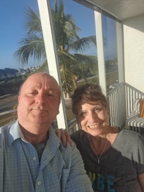 Balcony has view of Gulf