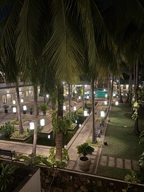 Nighttime view from our balcony.