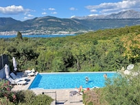 Pool and villa view