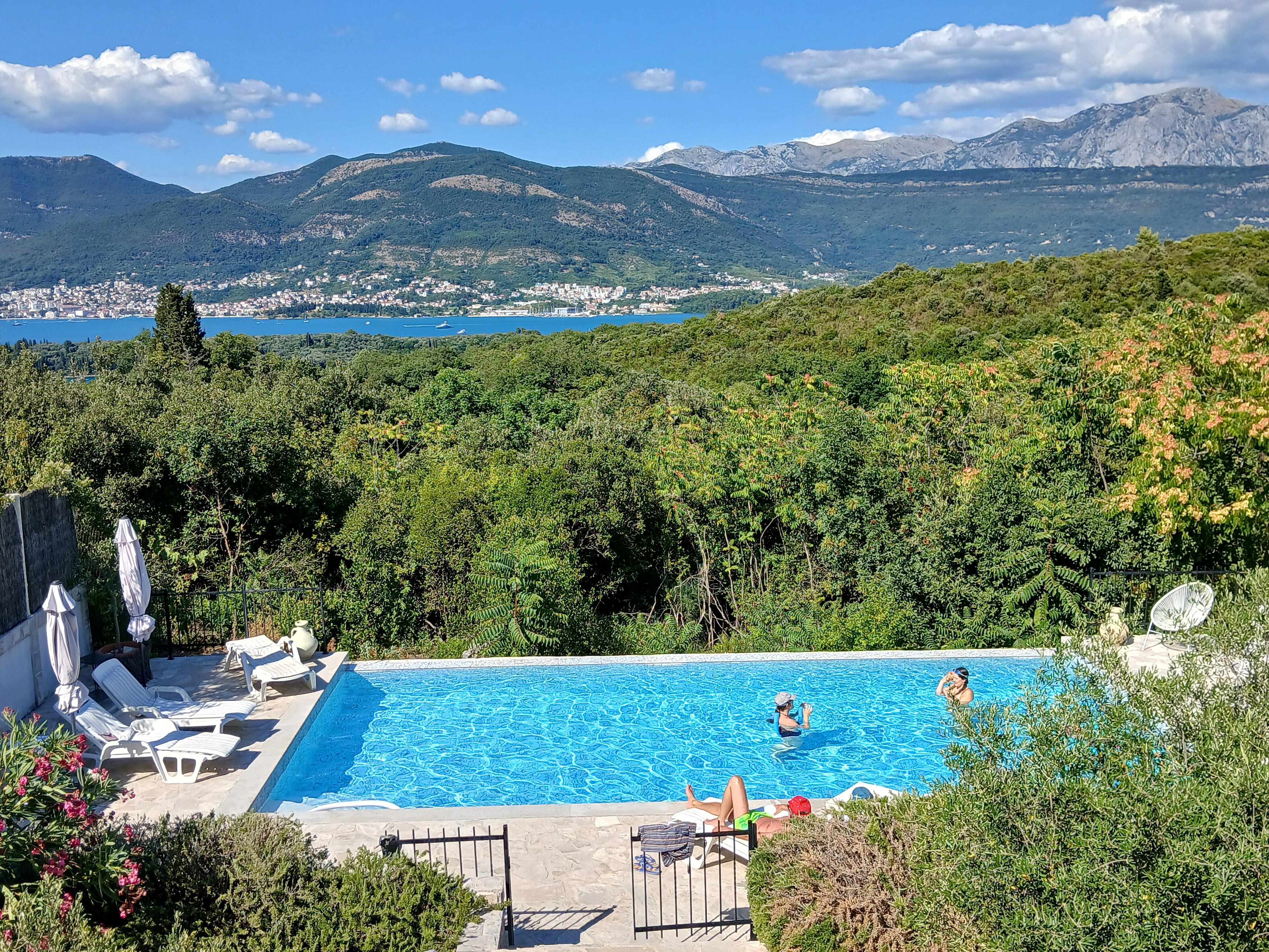 Pool and villa view