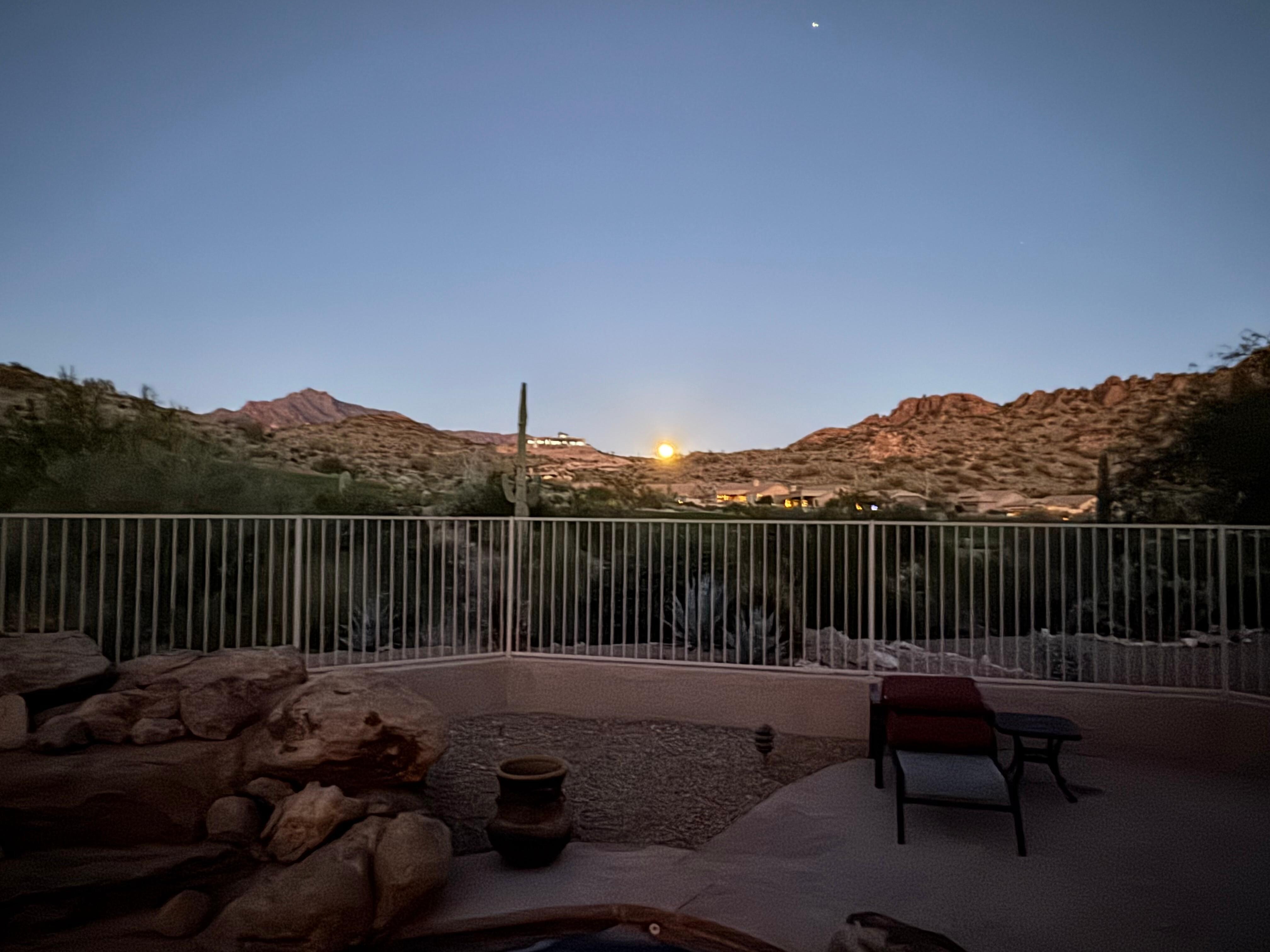 That’s actually the moon