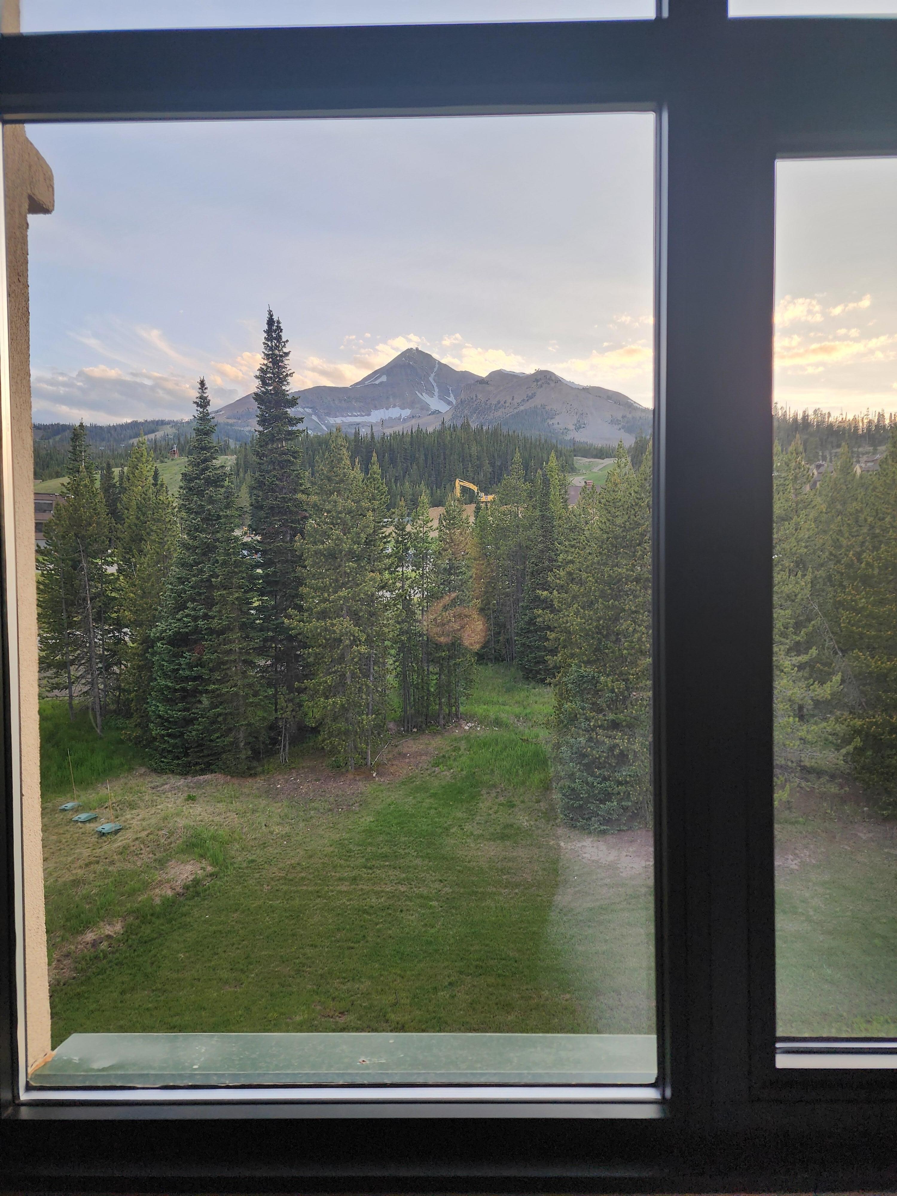 View from our mountain view room