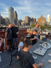 Celebrated on rooftop