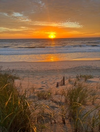 beautiful sunrise from beach